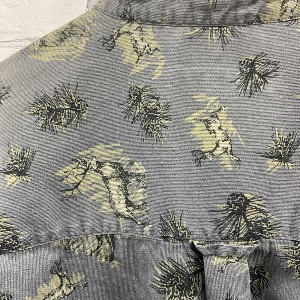 Vintage Columbia Sportswear Shirt Button Down Mens Sz XL Stag Buck Hunting Print - Picture 9 of 12